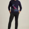 Italienska byxor i stretchcorduroy