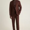 Jetsetter italiensk blazer i borstad ull