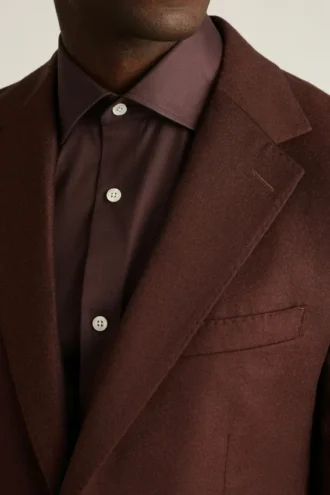 Jetsetter italiensk blazer i borstad ull