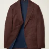 Jetsetter italiensk blazer i borstad ull