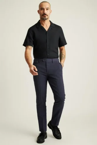Jetsetter italiensk seersucker-byxa