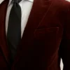 Jetsetter italiensk stretchvelourblazer