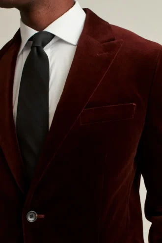 Jetsetter italiensk stretchvelourblazer