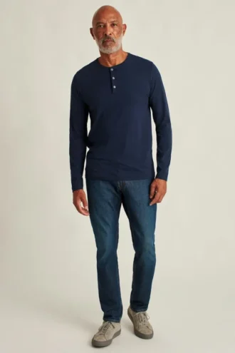 Jetsetter Performance långärmad Henley-tröja