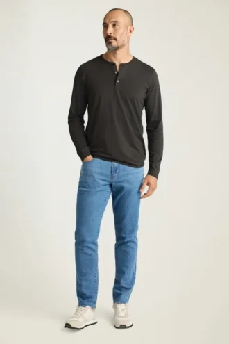 Jetsetter Performance långärmad Henley-tröja