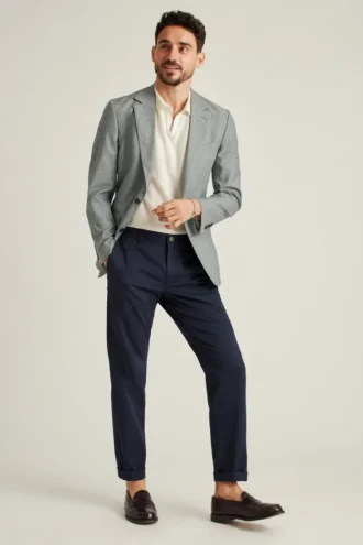 Jetsetter Stretch italiensk ullblazer