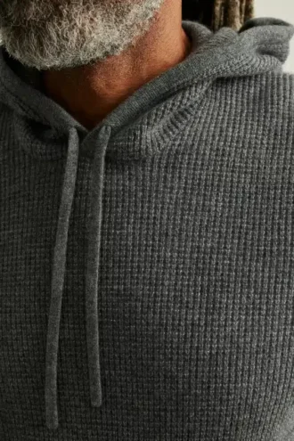 Kashmir-hoodie för män