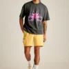 Kortärmad, avslappnad T-shirt med tryck Fielder