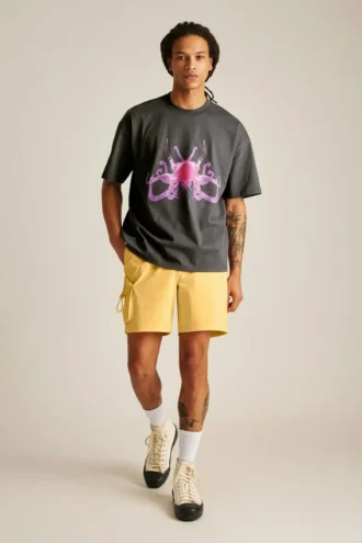 Kortärmad, avslappnad T-shirt med tryck Fielder