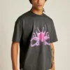 Kortärmad, avslappnad T-shirt med tryck Fielder