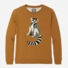 Lemur fleecetröja med rund hals