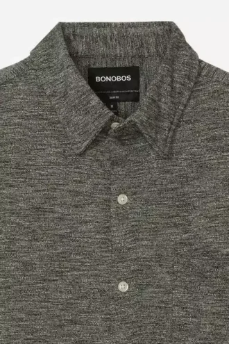 Marmorerad jersey med knappar