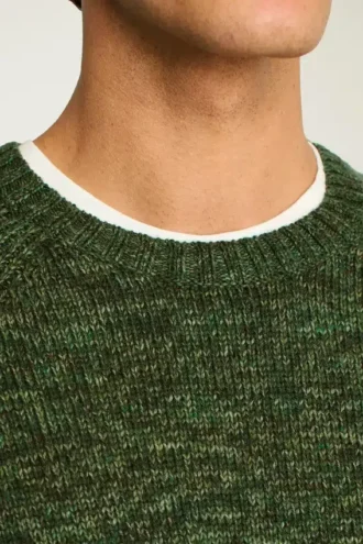 Melad raglan-tröja med rund hals