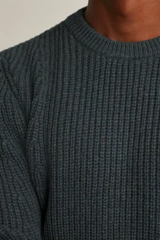 Melad tröja med rund hals