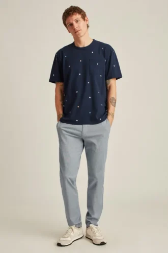 Mellanviktig T-shirt med tryck