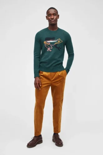 Merino Frog-tröja med rund hals