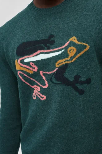 Merino Frog-tröja med rund hals