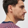 Merino-jacquardtröja med rund hals