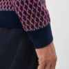 Merino-jacquardtröja med rund hals