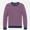 Merino-jacquardtröja med rund hals