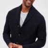 Merino-sjalcardigan Merino-sjalcardigan