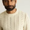 Merino-tröja med flätmönster Merino-tröja med flätmönster