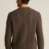 Merino-tröja med flätmönster Merino-tröja med flätmönster