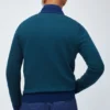 Merino-tröja med halv dragkedja