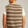 Merinoull-väst med Fair Isle-mönster