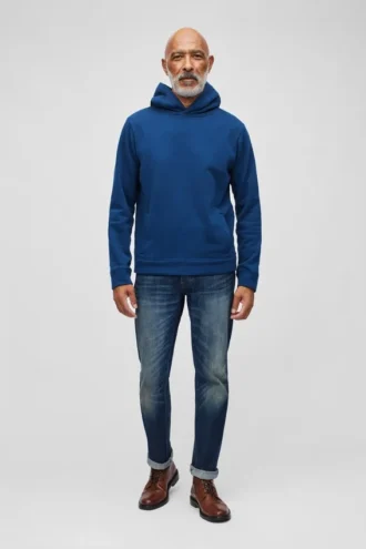 Mjuk fleece-hoodie
