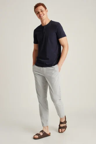 Mjuk Henley för vardagsbruk