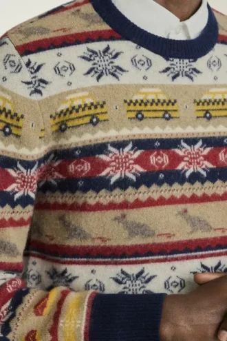 Nyc Fair Isle-tröja | Fair Isle-tröja för män med New York-ikoner