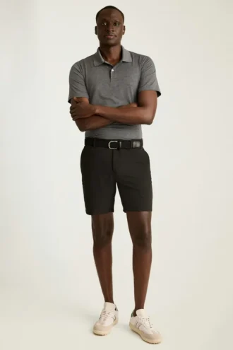 Performance Golf Shirt: enfärgad och randig