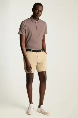 Performance Golf Shirt: enfärgad och randig