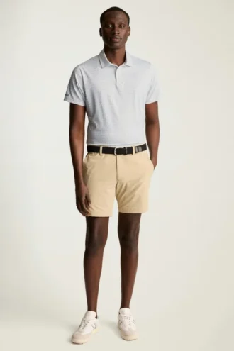 Performance Golf Shirt: enfärgad och randig