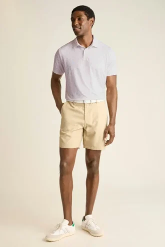 Performance Golf Shirt: enfärgad och randig
