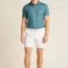 Performance Golf Shirt: enfärgad och randig