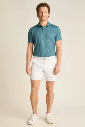 Performance Golf Shirt: enfärgad och randig