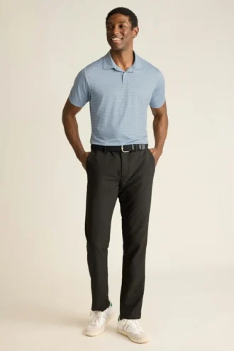 Performance Golf Shirt: enfärgad och randig
