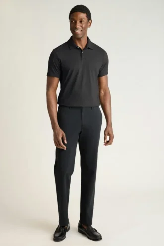 Performance Golf Shirt: enfärgad och randig