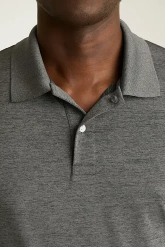 Performance Golf Shirt: enfärgad och randig