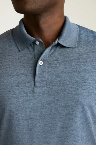 Performance Golf Shirt: enfärgad och randig
