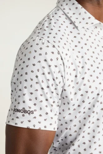 Performance Golf Shirt: enfärgad och randig
