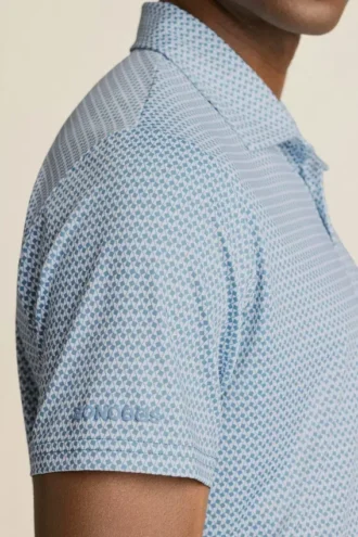 Performance Golf Shirt: enfärgad och randig