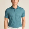 Performance Golf Shirt: enfärgad och randig
