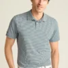 Performance Golf Shirt: enfärgad och randig Performance Golf Shirt: enfärgad och randig