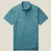 Performance Golf Shirt: enfärgad och randig