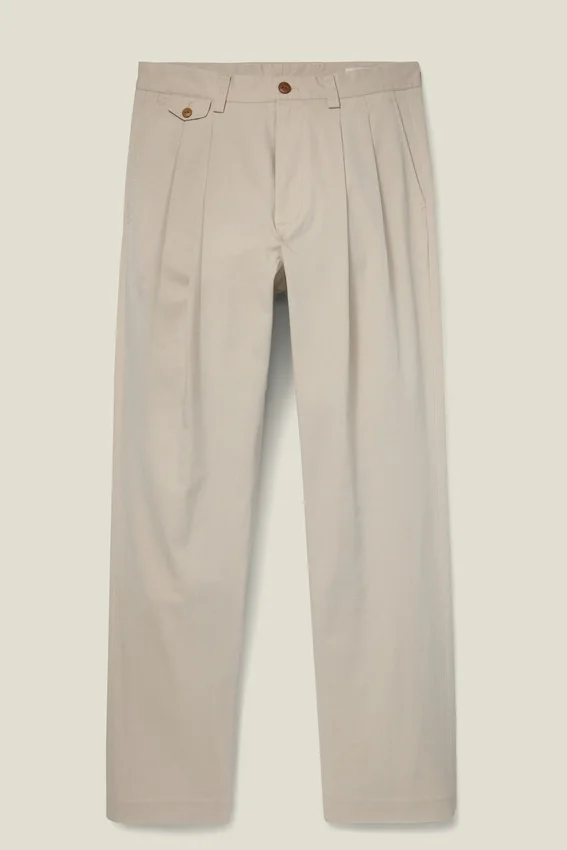 Pleated Chinos för män från Bonobos | Avslappnad passform i vintagestil Pleated Chinos för män från Bonobos | Avslappnad passform i vintagestil
