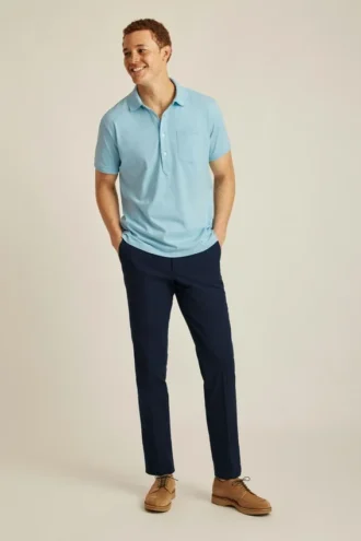 Polo i mellantjockt tyg