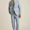 Portugisisk kostymjacka i stretchchambray Portugisisk kostymjacka i stretchchambray